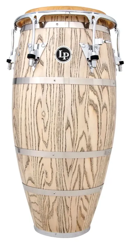 Expédition Rapide LATIN PERCUSSION LP861Z Conga 11 3/4" Giovanni Palladium Natural Ash Chrome