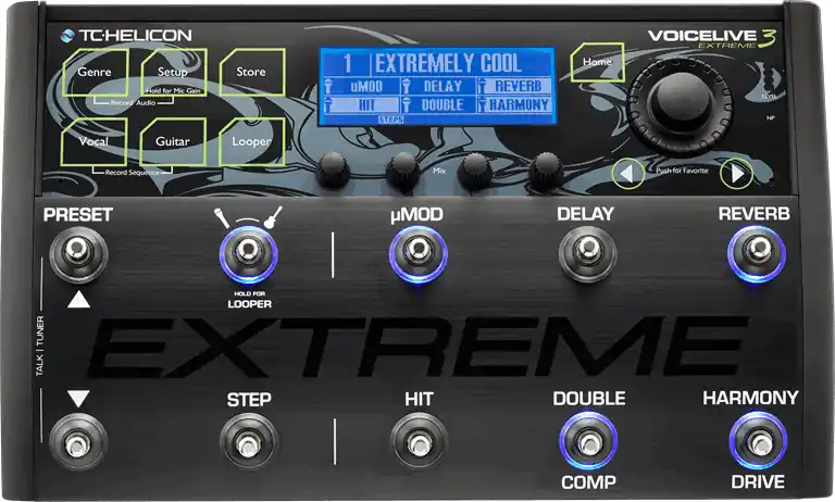 TC-Helicon Voicelive 3 Extreme Vocal FX Floor Processor Marque