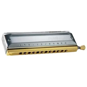 HOHNER AMADEUS HARMONICA CHROMATIQUE 12 TROUS C - Sommier Plexi Meilleur Choix