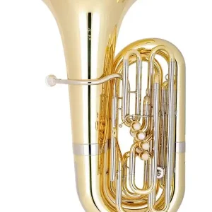 MIRAPHONE 12915 TUBA EN UT 4 PISTONS + 1 PALETTE VERNI + Housse Bon Marché