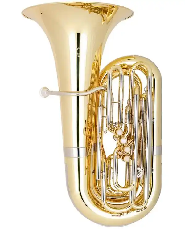 MIRAPHONE 12915 TUBA EN UT 4 PISTONS + 1 PALETTE VERNI + Housse Bon Marché