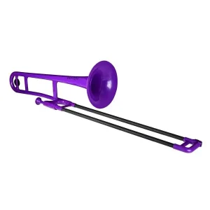 PBONE TROMBONE EN RESINE ABS VIOLET avec housse et embouchure Bon Marché
