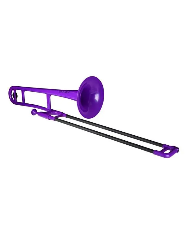 PBONE TROMBONE EN RESINE ABS VIOLET avec housse et embouchure Bon Marché