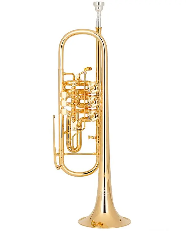 MIRAPHONE 9R 1101A100 TROMPETTE SIB A PALETTE AVEC TRIGGER DOREE Quantité Limitée