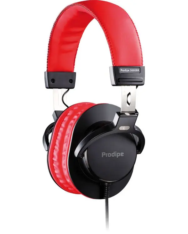 PRODIPE 3000BR CASQUE AUDIO PRO NOIR ET ROUGE Satisfait Ou Remboursé