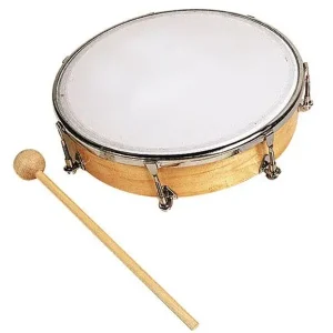 FUZEAU TAMBOURIN 20 CM PEAU SYNTHETIQUE + VIS SS CYMBALETTES REF.8343 Prix Bas