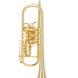 MIRAPHONE 11 1101A100 TROMPETTE SIB A PALETTE GOLD PLATED Bon Marché