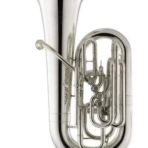Livraison Express MIRAPHONE 1281 "PETRUSCHKA" TUBA FA 4 PISTONS+1 PAL. ARGENTEE +Housse