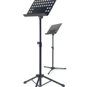 Acheter Direct STAGG MUS-A5BK PUPITRE D‘ORCHESTRE PLATEAU PERFORE NOIR
