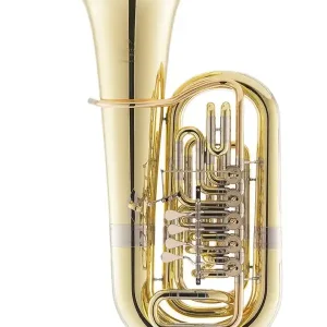 MIRAPHONE 283B "NORWEGIAN STAR" TUBA EN MIB 5 PALETTES VERNI + housse Seulement Aujourd'hui