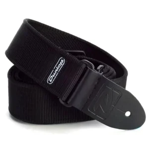 DUNLOP D3809BK COURROIE EN NYLON SOLID NOIR Expédition Rapide