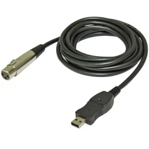 BESPECO BMUSB200 CABLE USB POUR MICRO (XLR femelle / USB) Vente Directe