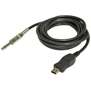 Expédition Rapide BESPECO BMUSB300 CABLE USB POUR GUITARE (Jack male / USB)