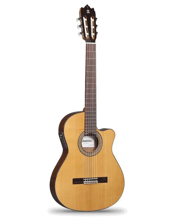 Acheter Direct ALHAMBRA 3C CT E1 GUITARE CLASSIQUE ELECTRO CUTAWAY - Table en Cèdre