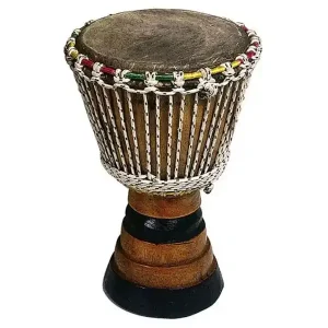 Certifié FUZEAU DJEMBE SENEGAL PETIT (Diam 20 cm - H. 36 cm)