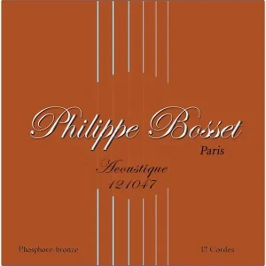 PHILIPPE BOSSET PBACP121047 JEU GUITARE FOLK 12 CORDES (112-47) Expédié Aujourd'hui