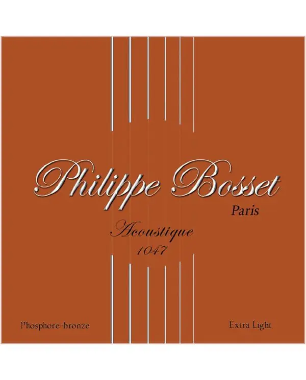 Vente Directe PHILIPPE BOSSET PBACP1047 JEU GUITARE FOLK (10-47)
