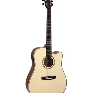 Offre Exclusive DOWINA DANUBIUS DCE GUITARE FOLK ELECTRO NAT. - Table cèdre massif