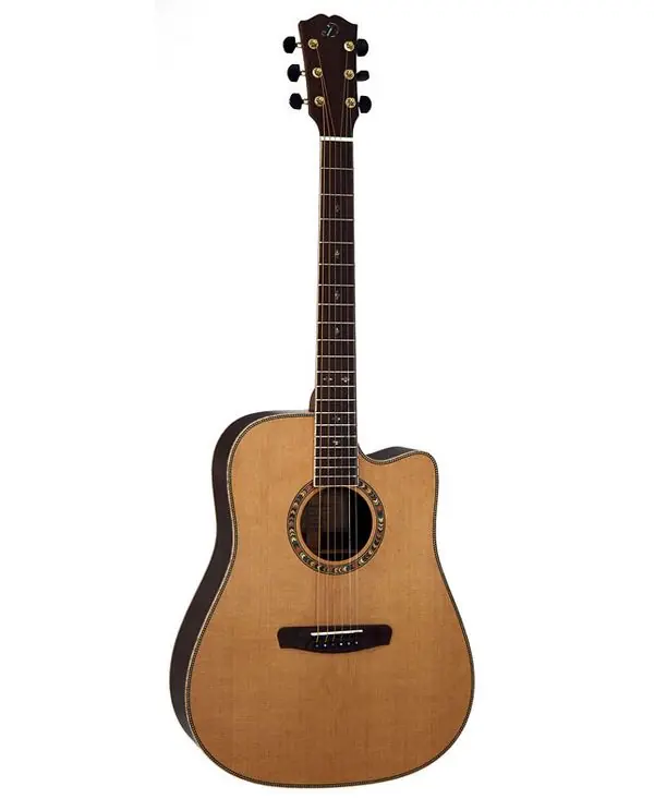 Nouvelle Collection DOWINA CABERNET DCE GUITARE FOLK ELECTRO NATURAL - Table cèdre massif
