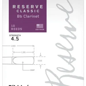 D‘ADDARIO RESERVE CLASSIC ANCHES CLARINETTE SIB 4 Promotion