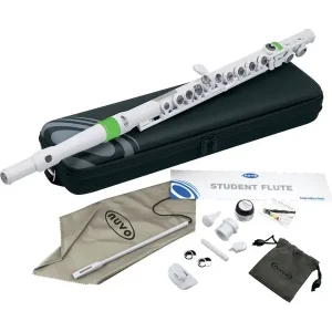 NUVO STUDENT FLUTE N210SFGN FLUTE TRAVERSIERE PLASTIQUE BLANCHE/VERTE Super Prix