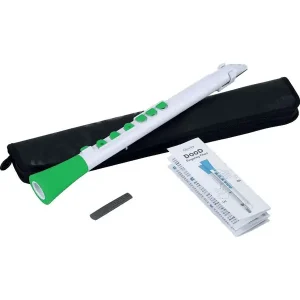 Meilleure Vente NUVO DOOD N415DWGN PETITE CLARINETTE PLASTIQUE BLANCHE/VERTE