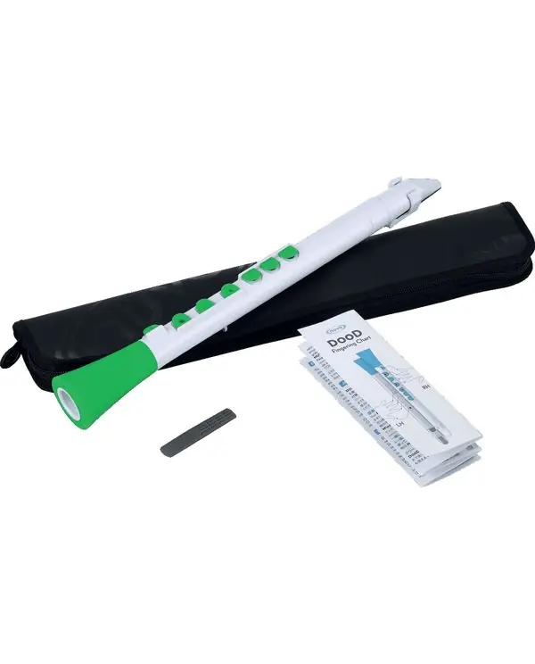 Meilleure Vente NUVO DOOD N415DWGN PETITE CLARINETTE PLASTIQUE BLANCHE/VERTE