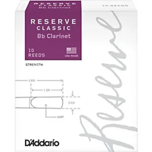 Bon Marché D‘ADDARIO ORGANIC RESERVE CLASSIC ANCHES CLARINETTE SIB 2.5
