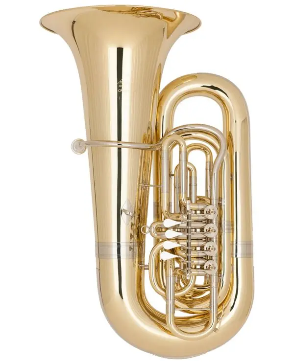 MIRAPHONE 497 "HAGEN" TUBA 6/4 SIB 4 PALETTES VERNI +Housse Offre Exclusive