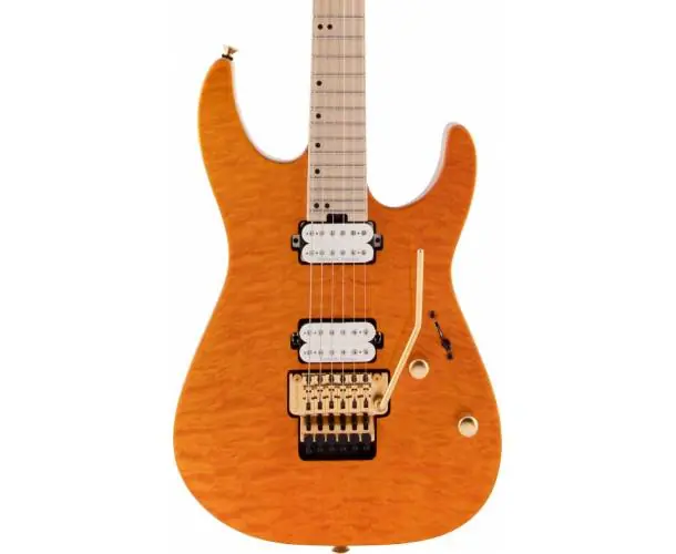 Dernier Modèle PRO-MOD DK24 HH FR M MAHOGANY WITH QUILT TOP DARK AMBER