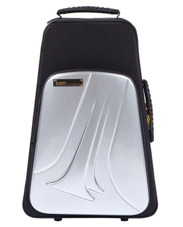 Nouveauté BAM TREK3024SA NEW TREKKING ETUI 2 TROMPETTES NOIR ALUMINIUM BROSSE