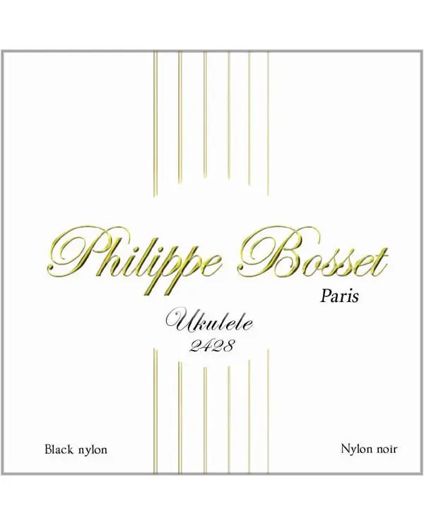 PHILIPPE BOSSET PBUKU2428 JEU UKULELE NYLON NOIR (24-28) Vente Flash