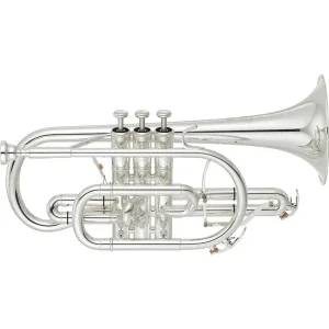 Quantité Limitée YAMAHA YCR 8335S CORNET NEO SIB ARGENTE pavillon jaune verni + étui