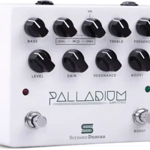 Top Vente PAL-GS-W PEDALE D‘EFFETS PALLADIUM GAIN STAGE, BLANCHE