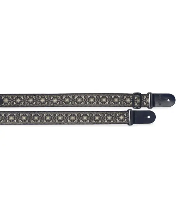 Must-Have STAGG SWO-FLO GRY COURROIE NYLON TISSE - MOTIF FLORAL GRIS