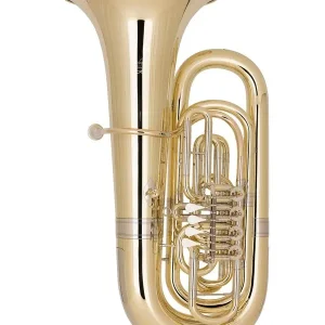 MIRAPHONE 495 "HAGEN" TUBA 4/4 SIB 4 PALETTES CUIVRE JAUNE +Housse Dernier Modèle