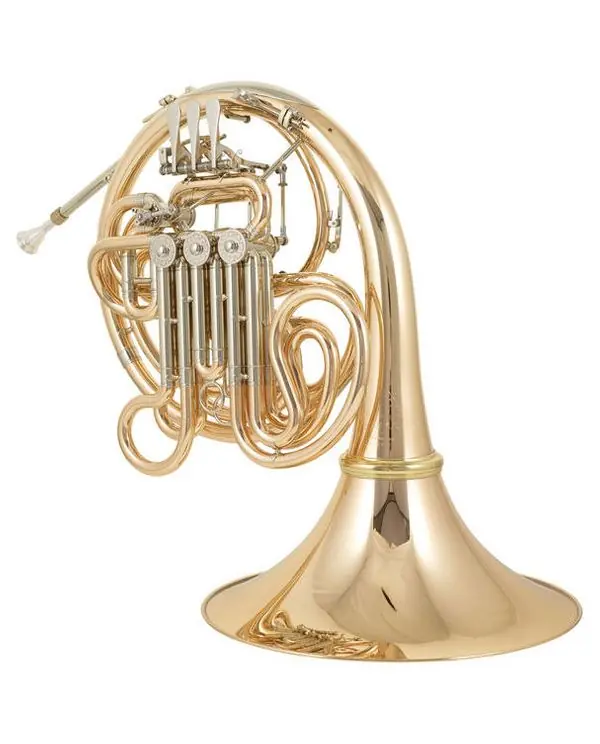 HANS HOYER K10L1GA-L COR DOUBLE VERNI avec étui/embouchure Nouvel Arrivage