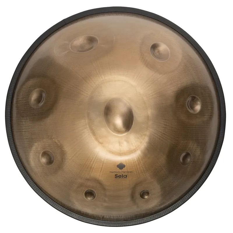 SELA Handpan Harmony - Stainless Steel - Gold - D Kurd Nouvel Arrivage