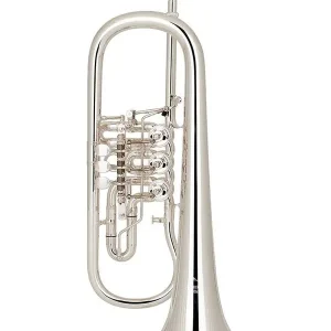 Affaire À Saisir MIRAPHONE 25 1102A100 BUGLE A PALETTE ARGENTEE - Avec housse