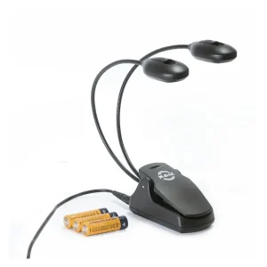 K&M 12270 TWIN HEAD LAMPE PUPITRE FLEX 2 x 4 LEDS Livraison Express