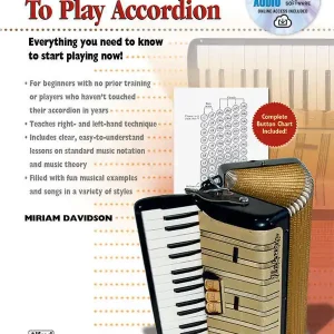 Prix Choc Alfred Publishing Alfred‘s Teach Yourself to Play Accordion - Davidson - Book/DVD/Audio, Video, Software Online
