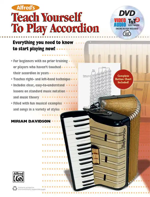 Prix Choc Alfred Publishing Alfred‘s Teach Yourself to Play Accordion - Davidson - Book/DVD/Audio, Video, Software Online