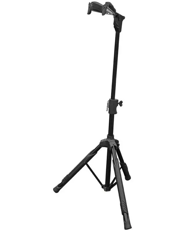 BESPECO KG10 SUPPORT GUITARE AVEC AUTO-VEROUILLAGE NOIR Authentique