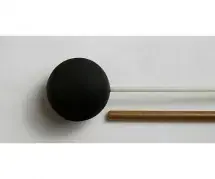 VIBRAWELL X0F Mailloche Xylophone Fibre Paire Caoutchouc Noir Ex-soft 25mm Retour Gratuit