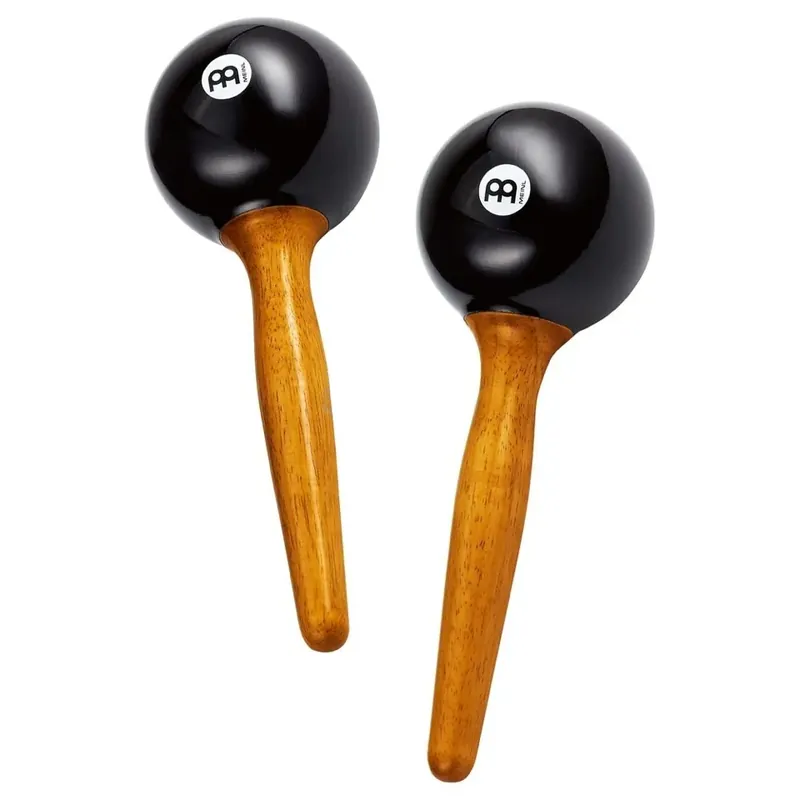 Retour Gratuit Maracas Meinl Studio Fibre Rond Black - Manche Bois