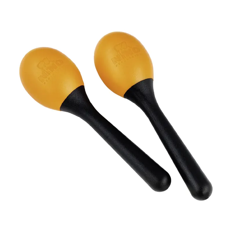 Maracas Nino Plastique Ovales - Orange Livraison Express
