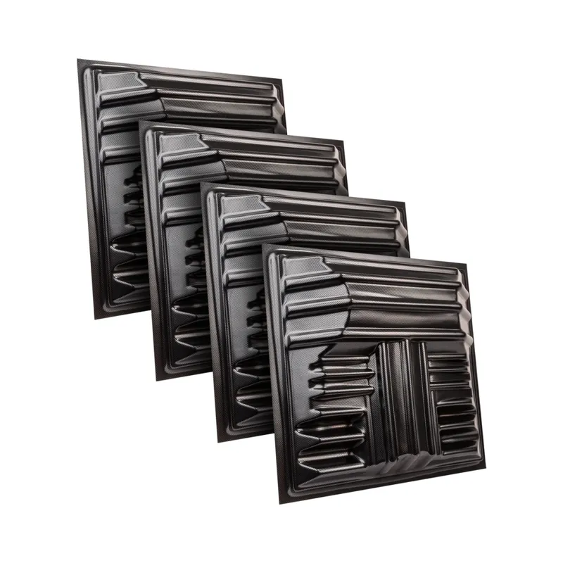 Petit Prix Auralex T‘Fusor 3D Sound Diffusor (4 Pack) - Carbon Fiber
