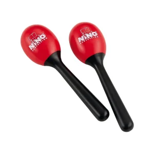 Maracas Nino Plastique Ronds - Red Authentique