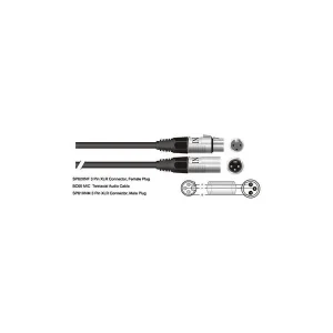 Top Vente INCO MC10BK CABLE XLR MALE / XLR FEMELLE NEUTRIK - 6m