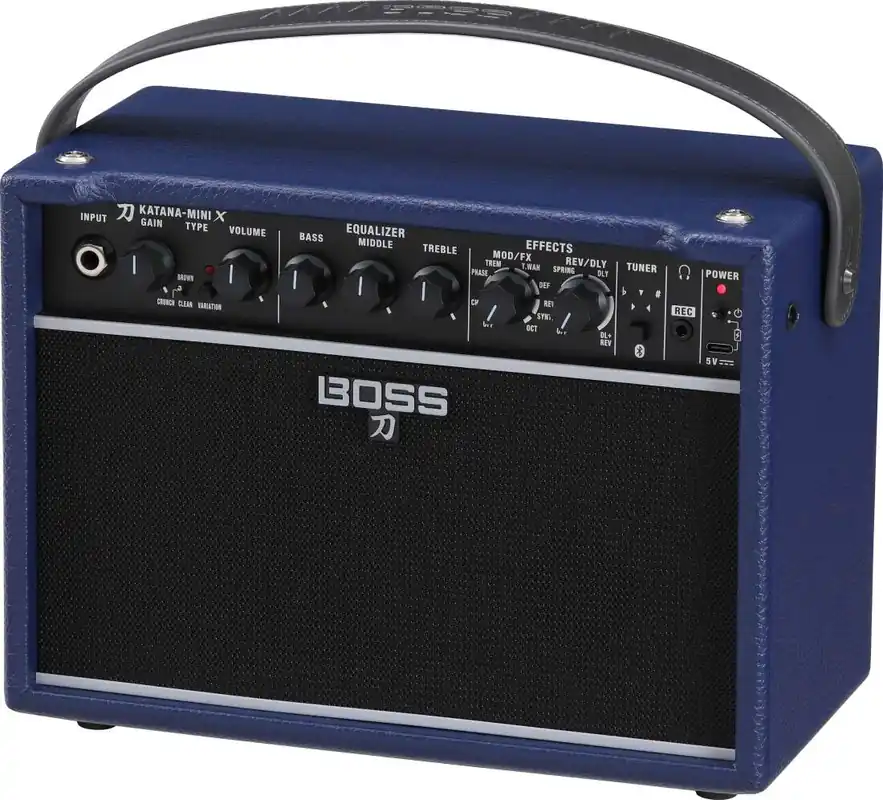 Acheter En Ligne BOSS Katana-Mini X Guitar Amplifier - Blue